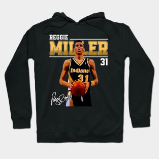 Reggie Miller Choke Sign Basketball Legend Signature Vintage Retro 80s 90s Bootleg Rap Style Hoodie